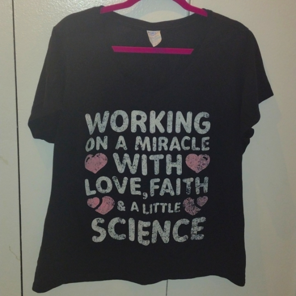 Positive IVF, Support Transfer Day, T-shirt and socks.